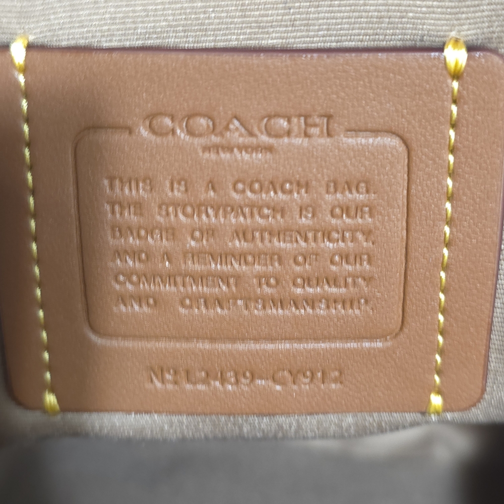 Coach CY912 Walnut/Chalk Racer Sling Pack - Picture 7 of 7